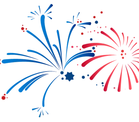 Red and blue drone display replacing traditional fireworks